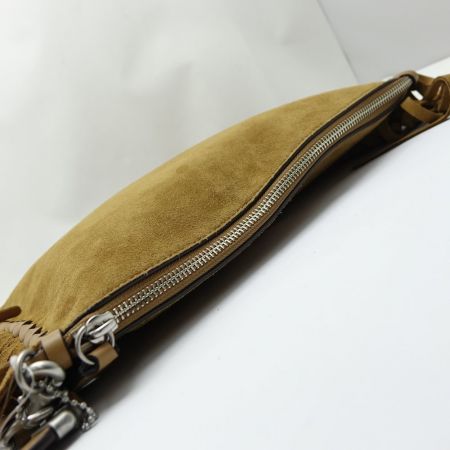  COACH コーチ フリンジクラッチバッグ 86840 ブラウン