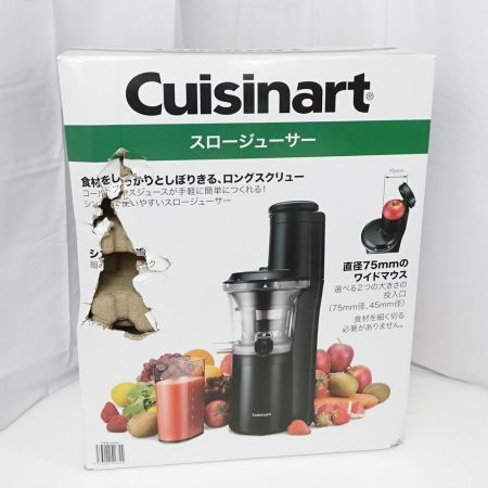  Cuisinart クイジナート スロージューサー  CSJ600PCJ-CX-326 ブラック 【一部地域を除き送料無料】