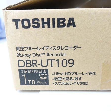  TOSHIBA 東芝 REGZA ブルーレイ DBR-UT109 一部地域を除き送料無料