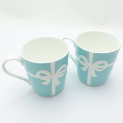 ◆◆ Tiffany & Co. ティファニー ボーンチャイナ 2Pセット 箱付 一部地域を除き送料無料 Aランク