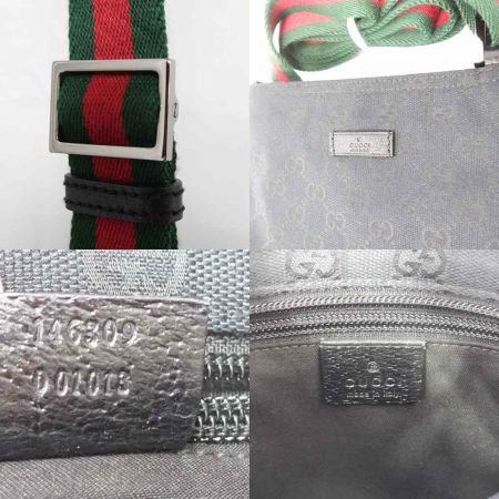 中古】 GUCCI グッチ ショルダーバッグ GGキャンバス シェリーライン