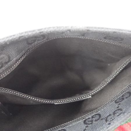  GUCCI グッチ ショルダーバッグ　GGキャンバス　シェリーライン 146309 ブラック 一部地域を除き送料無料