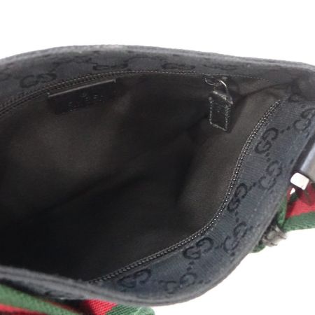  GUCCI グッチ ショルダーバッグ　GGキャンバス　シェリーライン 146309 ブラック 一部地域を除き送料無料