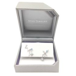 ◆◆ STAR JEWERLY イヤリング　K10WG 1.8g 星座CONSTELLATION 2JE0080 【一部地域を除き送料無料】 Aランク