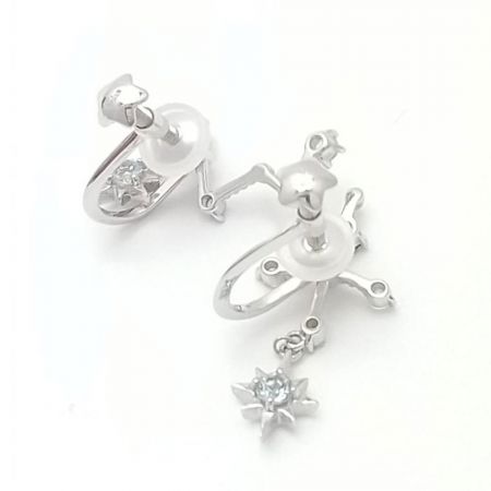  STAR JEWERLY イヤリング　K10WG 1.8g 星座CONSTELLATION 2JE0080 【一部地域を除き送料無料】
