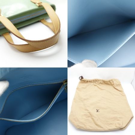  LOUIS VUITTON ルイヴィトン ヴェルニ　ヒューストン　ハンドバッグ M91303 ペパーミント 一部地域を除き送料無料
