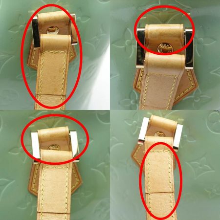  LOUIS VUITTON ルイヴィトン ヴェルニ　ヒューストン　ハンドバッグ M91303 ペパーミント 一部地域を除き送料無料