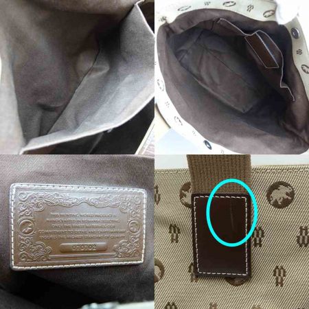  HUNTING WORLD ハンティングワールド モノグラム　トートバッグ ブラウン