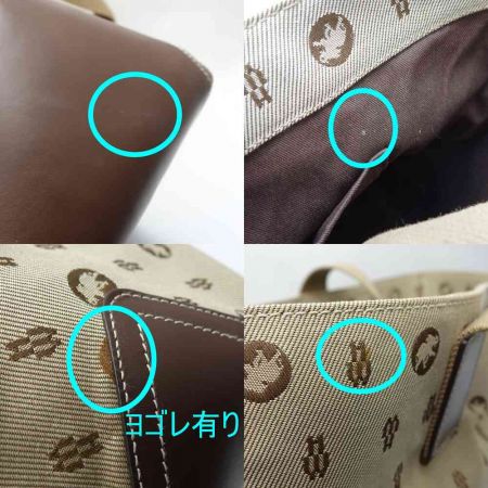  HUNTING WORLD ハンティングワールド モノグラム　トートバッグ ブラウン