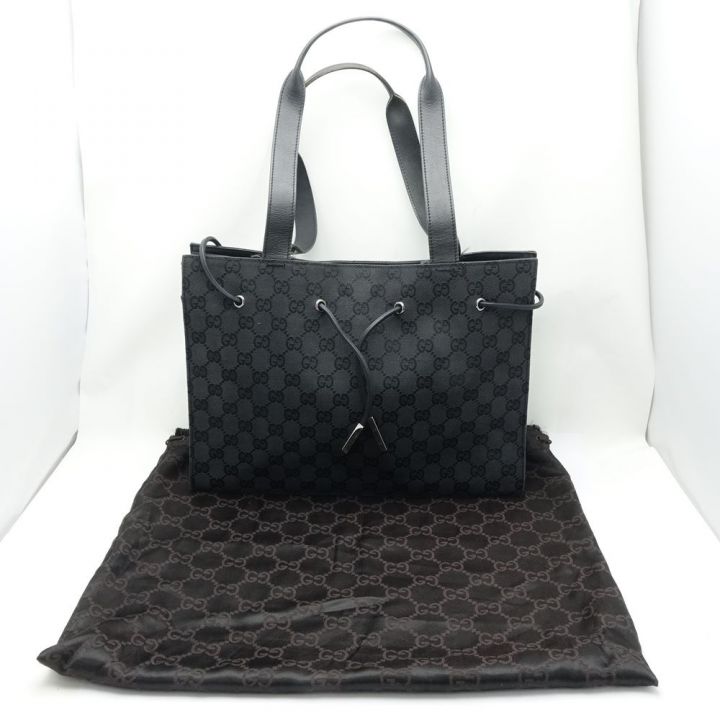 GUCCI グッチ ハンドバッグ チャック破損あり 0021053 ブラック 一部 