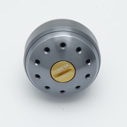 ◆◆ YUMEYA アルミラウンド型パワーハンドルノブ　グレーM ノブTYPE　A Aランク