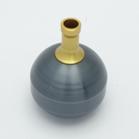  YUMEYA アルミラウンド型パワーハンドルノブ　グレーM ノブTYPE　A