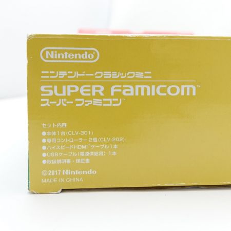  Nintendo ニンテンドークラシックミニ　スーパーファミコン　欠品あり 一部地域を除き送料無料
