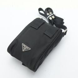 ◆◆ PRADA プラダ ミニショルダーバッグ  ブラック 一部地域を除き送料無料 Bランク