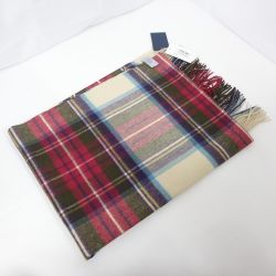 ◆◆ JOHNSTONES マフラー　チェック柄　100％カシミア　190×70cm Aランク