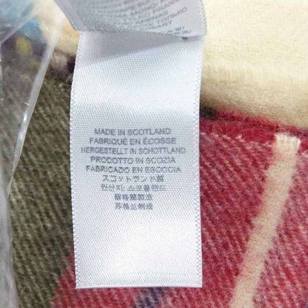  JOHNSTONES マフラー　チェック柄　100％カシミア　190×70cm