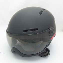 ◆◆ SWANS スワンズ バイザー付き　ヘルメット　52-58cm H-80 ブラック x レッド 一部地域を除き送料無料 Bランク