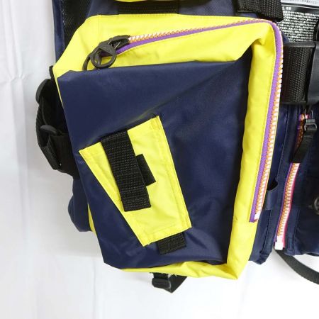  DAIWA ダイワ フローティングジャケット DF-6401 ネイビー x イエロー 一部地域を除き送料無料