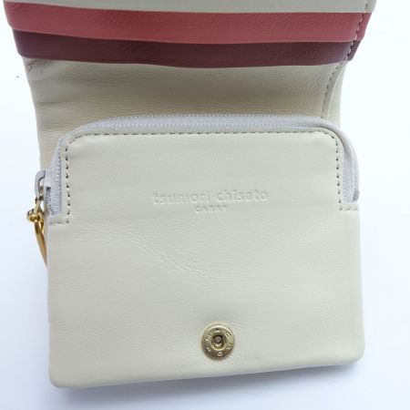  tsumori chisato ツモリチサト 二つ折り財布　ねこ ホワイト 【送料無料】