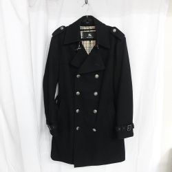 ◆◆ BURBERRY BLACK LABEL バーバリーブラックレーベル メンズコート ブラック 一部地域除き送料無料 Bランク