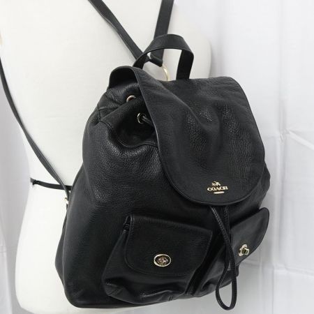  COACH コーチ リュック F37410 ブラック 一部地域を除き送料無料