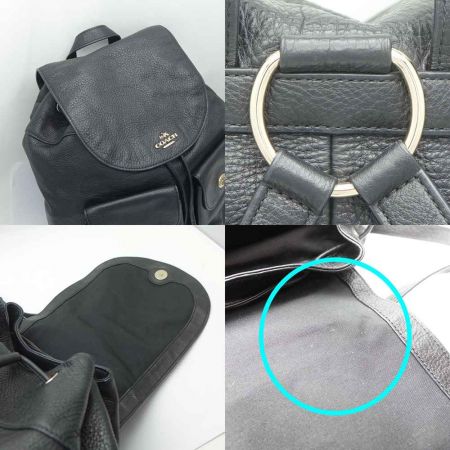  COACH コーチ リュック F37410 ブラック 一部地域を除き送料無料