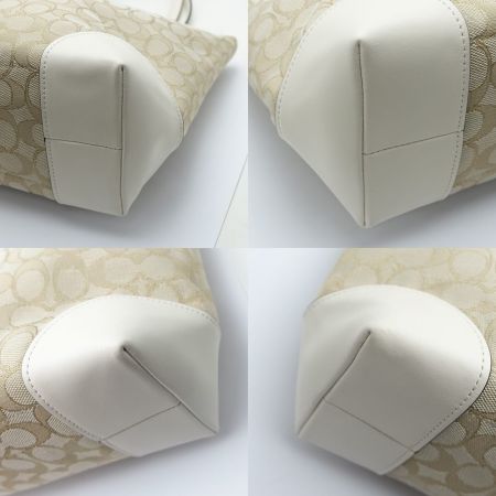  COACH コーチ アウトライン シグネチャー キャンバス ジップ トップ F29958 ベージュ 一部地域を除き送料無料