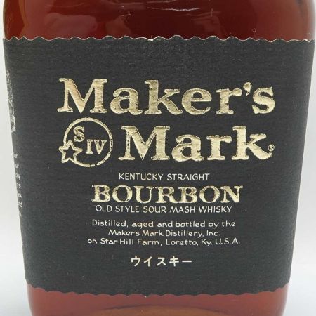   Makers Mark　メーカーズマーク　ブラック　バーボンウイスキー　750ml　47.5％ 【一部地域を除き送料無料】 未開栓