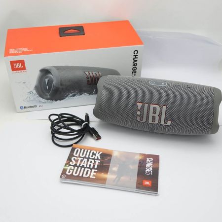  JBL ジェー・ビー・エル CHARGE5 モバイルバッテリー機能付きポータブル防水スピーカー　 CHARGE5 グレー 【一部地域を除き送料無料】