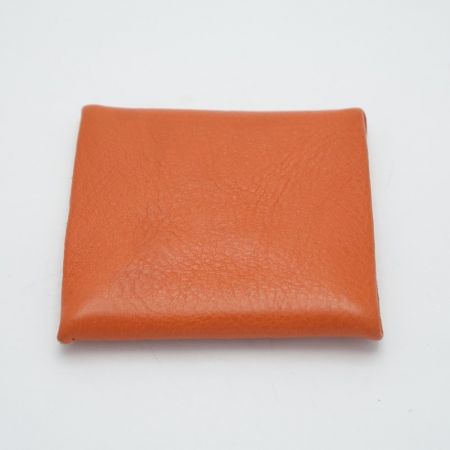  IL BISONTE イルビゾンテ コインケース　布袋付 内部ヨゴレ有 オレンジ