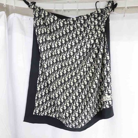  Christian Dior クリスチャンディオール 大判スカーフ　3枚セット ブラック 【一部地域を除き送料無料】