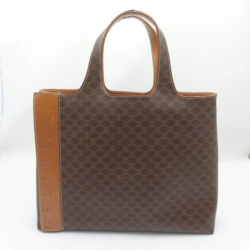 中古】 CELINE セリーヌ ハンドバッグ マカダム柄 CONTROLLO MC00/1 一