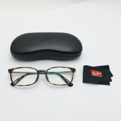 ◆◆ RAY-BAN レイバン 眼鏡　ケース付 7182D2012 ブラウン Bランク