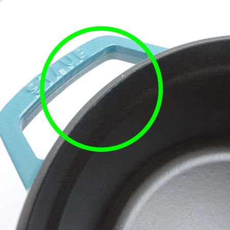  STAUB ストウブ ピコ・ココットラウンド　22cm　2.6L ミント 一部地域を除き送料無料