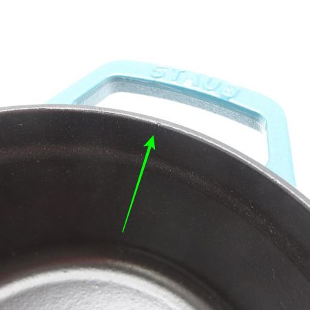  STAUB ストウブ ピコ・ココットラウンド　22cm　2.6L ミント 一部地域を除き送料無料