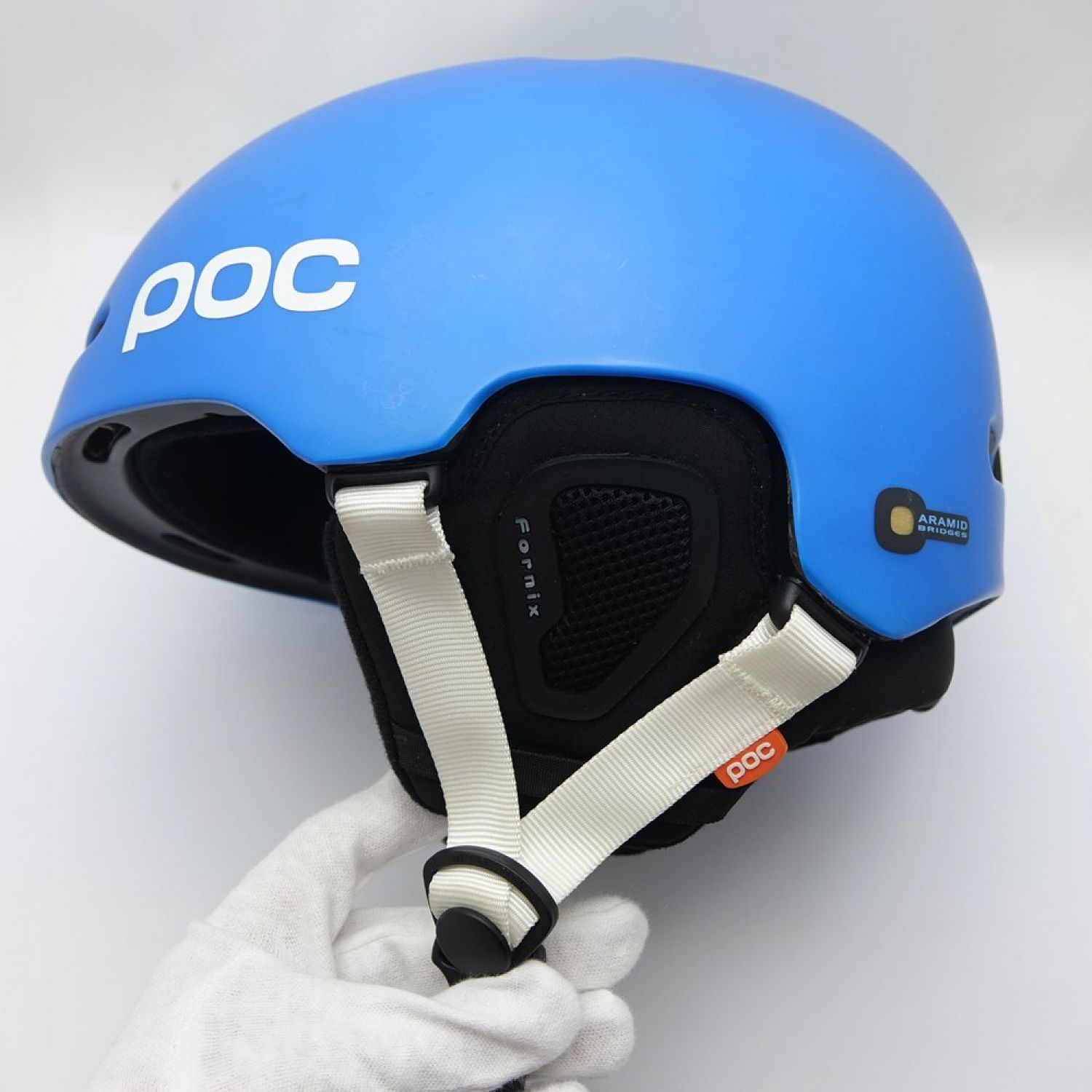 中古】 POC ポック ヘルメット 凹みあり ブルー 一部地域を除き送料