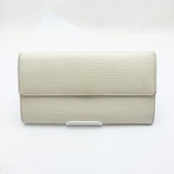 ◆◆ LOUIS VUITTON ルイヴィトン エピ ポルトフォイユサラ 箱・布袋付 長財布 M6516J ホワイト Bランク