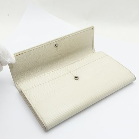  LOUIS VUITTON ルイヴィトン エピ ポルトフォイユサラ 箱・布袋付 長財布 M6516J ホワイト