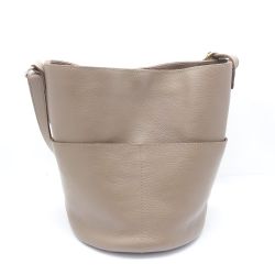 ◆◆ OURHOME バケツ型トートバッグ ブラウン 一部地域を除き送料無料 Bランク