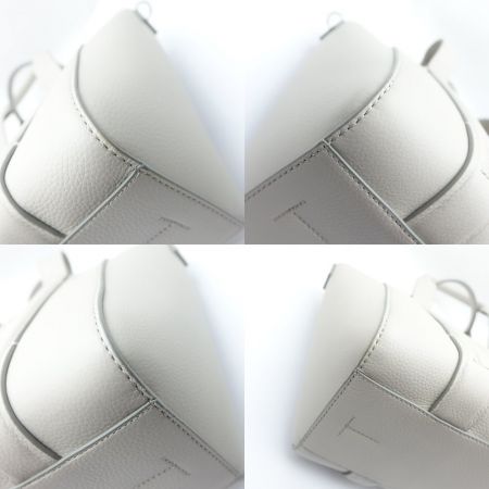  theory セオリー ショルダー紐付きハンドバッグ アイボリー 一部地域を除き送料無料