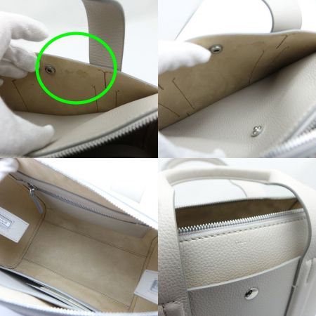  theory セオリー ショルダー紐付きハンドバッグ アイボリー 一部地域を除き送料無料