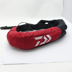 ◆◆ DAIWA ダイワ インフレータブルライフジャケット DF-2709 レッド 一部地域を除き送料無料 Aランク