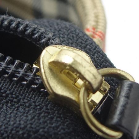  BURBERRY バーバリー ハンドバッグ　チェック ブラウン x ブラック 一部地域を除き送料無料