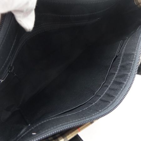  BURBERRY バーバリー ハンドバッグ　チェック ブラウン x ブラック 一部地域を除き送料無料