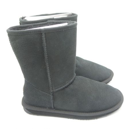  EMU エミュー ムートンブーツ　サイズ7　24.0cm ブラック 一部地域を除き送料無料