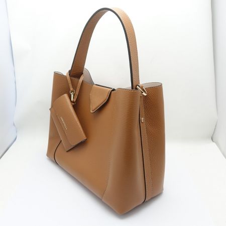  LORISTELLA ハンドバッグ　ショルダー紐欠品 ブラウン