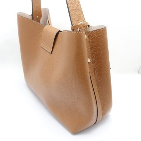  LORISTELLA ハンドバッグ　ショルダー紐欠品 ブラウン