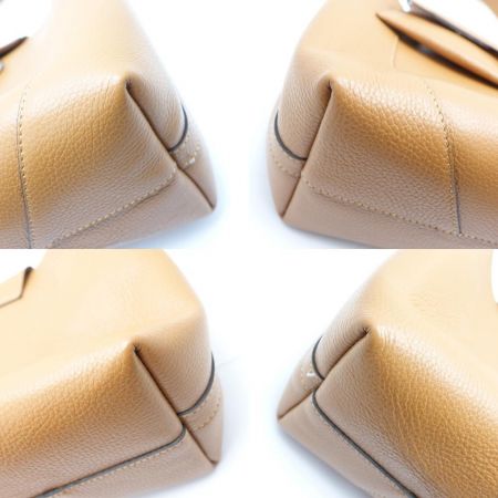  LORISTELLA ハンドバッグ　ショルダー紐欠品 ブラウン