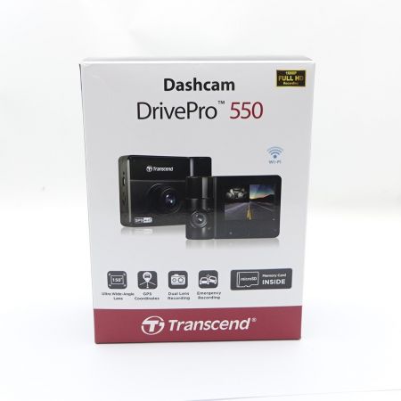  Transcend Dashcam ドライブレコーダー DrivePro550 一部地域を除き送料無料