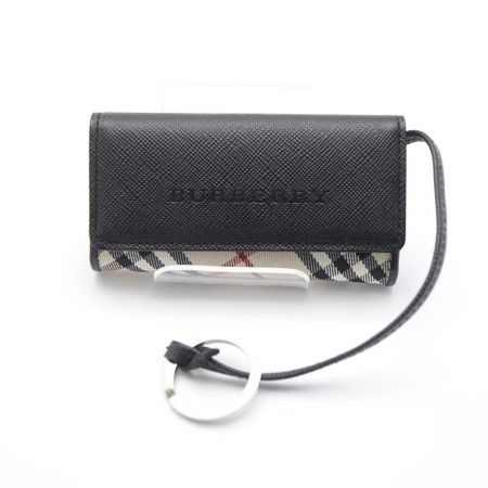 中古】 BURBERRY バーバリー キーケース 箱付 TI 4665 09 ブラック